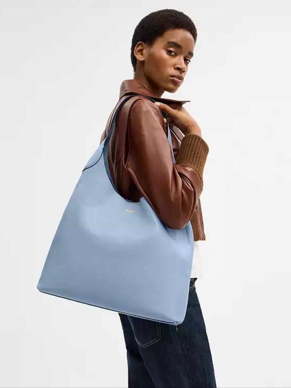 NWT! Coach Brooklyn Shoulder Bag 39 In Blueshell (SIZE LARGE!) - Picture 8 of 9